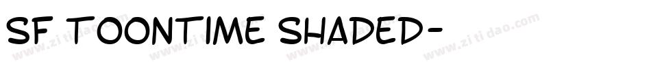 SF Toontime Shaded字体转换